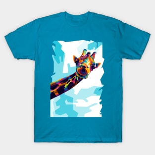 Animals Giraffe Wpap Art T-Shirt